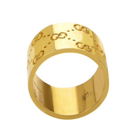 gucci gold icon ring|Gucci icon 18k ring.